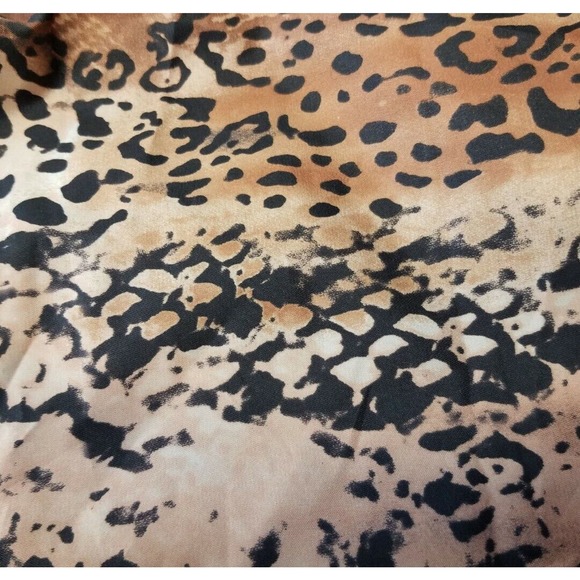 SHARIF Leopard Animal Print Nylon Large Shopper Tote Bag Lightweight - Picture 6 of 6